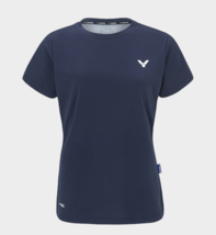 Victor 25F/W Women&#39;s Badminton T-Shirts Sports Training Tee AsiaFit VT25... - $49.21