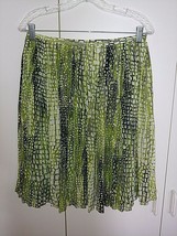 JONES NEW YORK LADIES PLEATED SHEER/LINED SKIRT-4-NWOT-FULL/THIN/COMFY/C... - $8.59