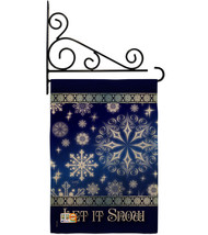 Let It Snow Dream Burlap - Impressions Decorative Metal Fansy Wall Bracket Garde - £27.30 GBP