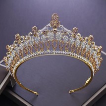 925 Sterling Silver Lab Ruby And Zircon Wedding Tiara - £305.21 GBP