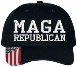 Political Hat Maga Republican Version 2 Trump Hat Adjustable USA300 Typhoon Hat - £19.17 GBP
