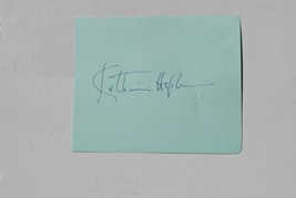 Katharine Hepburn Signed Page - Morning Glory, The Philadelphia Story w/COA - £376.93 GBP