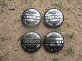 Factory original Volvo alloy wheel center caps hubcaps set 86 46379 - £13.12 GBP