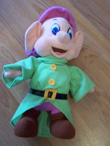 Disney Snow White &amp; the Seven Dwarfs Dopey Plush Stuffed Doll Mattel 199... - £17.53 GBP