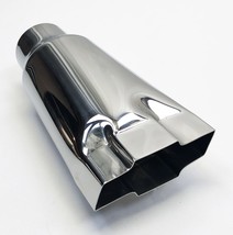 Exhaust Tip 3.00&quot; Inlet 4.75&quot; Outlet 9.00&quot; Long Chevy High Polished Bowt... - £35.40 GBP