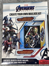New Marvel Avengers Endgame Valentine Card&#39;s Mailbox Kit Birthday Party - £4.71 GBP