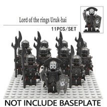 11Pcs/set Uruk-Hai Shaman Army Military The Lord Of The Rings Minifigure - £18.95 GBP