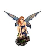 Blue Butterfly Fairy in the Flowers of the Forest Height 8 inches 91375 - $60.63