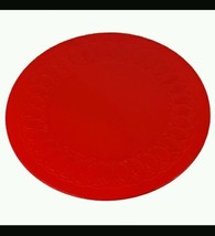 Tenura Silicone Non-Slip Oval Coaster hot pad Red, 10&quot; x 8 1/2&quot; Diameter... - €11,33 EUR
