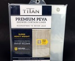 Titan Premium Peva Shower Curtain Liner Never Leak Super Heavy Weight Cl... - £23.87 GBP