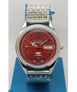 Vintage Citizen Automatic Mechanical Watch 8200 Red Dial Free shipping Worldwide - £41.75 GBP