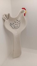 11&quot; Chicken Rooster Ceramic Spoon Rest NWT Kitchen Dining Cooking - $16.99