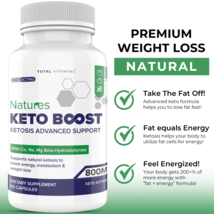 Natures Keto Boost Keto Diet Pills Keto Burn BHB Fat Burner Advanced Weight Loss - £19.16 GBP