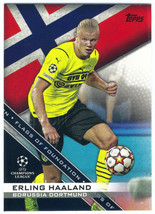 2021-22 Topps UEFA Champions League #FF-08 Erling Haaland Flags of Foundation - £9.90 GBP