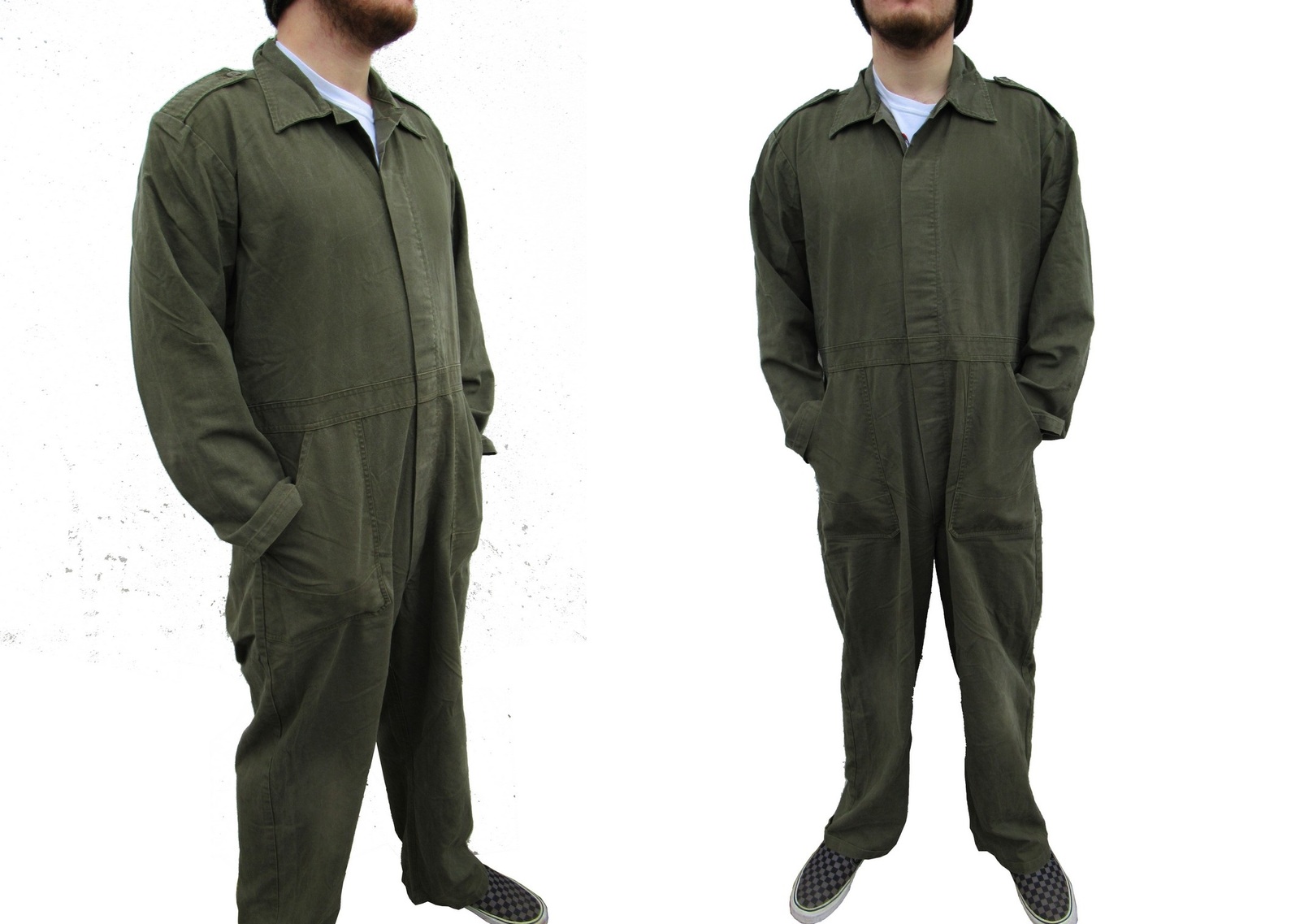 New Men's Retro Bib Loose Large Size Fashion Casual Brown Green Painter  Workwear Jumpsuit Autumn And Winter Trousers Adjustable - AliExpress