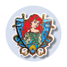 Little Mermaid Disney Pin: Princess Ariel Jewel Crest - $49.90