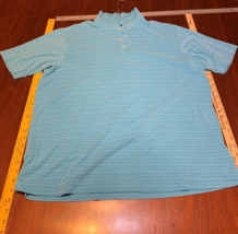 Tommy Bahama Golf Polo Shirt Mens Xl Blue Striped - £7.83 GBP