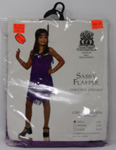 Sassy Flapper Child Size Halloween Party Costume Size Small 4-6 - £22.01 GBP