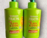 2 x Garnier Fructis Sleek &amp; Shine Leave-in Hair Conditioner 10.2 fl oz EA - £30.95 GBP