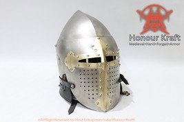Steel Armour Medieval Visor Sugarloaf Helmet for Hard Combat HMB ACL Buh... - £230.72 GBP