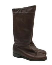 Santana Canada Knee High Boots Womens Size 9.5 N Brown Leather Zip - $62.67