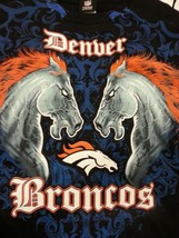 Denver Broncos New With Tags Face - Off T-Shirt Black Shirt Nfl - £19.77 GBP+