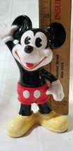 Japan PIE EYE 5&quot; MICKEY MOUSE WAVING Vtg 1960s Walt Disney Porcelain Fig... - $8.55