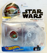 NEW Mattel Hot Wheels Starships Mandalorian The Child THE FORCE Die-Cast Vehicle - £10.48 GBP