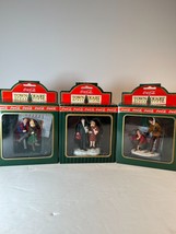 Coca-Cola Town Square Collection Christmas figure lot of 3 all in orig b... - $336.31 MXN
