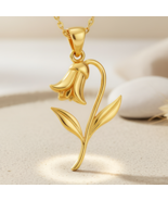Handmade Bluebell Flower Necklace | 925 Sterling Silver Jewelry | Botani... - $43.99