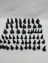 Set Of (60) 1993 Risk Black Board Game Player Pieces - $9.89
