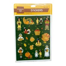 Thanksgiving Stickers Ambassador by Hallmark Pack of Four Sheets New 1986 - £3.18 GBP