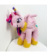 My Little Pony princess Cadance Hand Made Crochet Stuffed Animal Amiguru... - $1,584.45 MXN