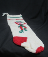 Handcrafted Christmas Stocking with an Elf - £16.24 GBP