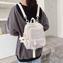 Fashion Small Backpack Canvas Women  Backpack Anti-theft Shoulder Bag School Bag - £25.45 GBP