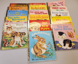 Lot of 16 Little Golden Books Mixed Lot Vintage animals farm - £17.60 GBP