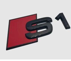 Chrome 3D Rear Trunk Emblem Badge For Audi S1 Sportback Hatchback Gloss ... - $24.99
