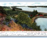 Rock River from Water Works Sterling IL Illinois 1906 UDB Postcard M8 - $2.92