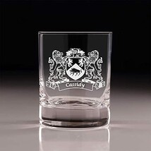 Cassidy Irish Coat of Arms Old Fashioned Tumblers - Set of 4 - £53.72 GBP