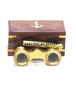 Brass Opera Binocular With Wooden Box By NauticalMart - $58.41