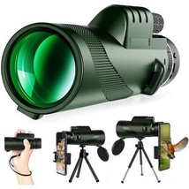 Outdoor 40X Magnification Monocular Waterproof Telescope Green - $53.07