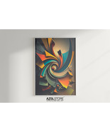 Abstract Art Spirals Painting | Digital Printable | Downloadable Prints | #354 - $6.00