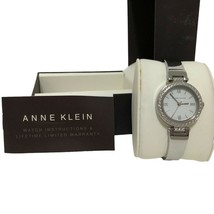 Anne Klein AK12297 Y121E Womens Wrist Watch Stainless Steel Rhinestone Bezel - £13.75 GBP