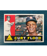 1960 TOPPS BASEBALL CARD CURT FLOOD #275 (NM) - $904.12 MXN