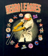 Negro Leagues Baseball T-Shirt XL 100% Cotton Double Sided All Teams USA - $20.98