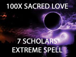 100X 7 Scholars Sacred Love Enhance Love Life Magick Work Magick Ring Pendant - £23.41 GBP