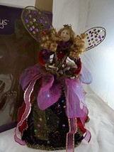 Home for the Holidays Angel Christmas Tree Topper with Rhinestones and G... - $34.64
