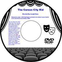 The Carson City Kid 1940 DVD Movie Western Roy Rogers George &#39;Gabby&#39; Hayes Bob S - £3.97 GBP