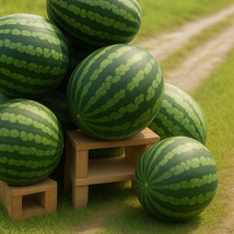 12 Florida Giant Watermelon Seeds, Heirloom Organic, Non-GMO Garden Frui... - $9.54