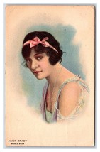Alice Brady World Stella Actress Ritratto 1917 DB Cartolina W7 - £3.99 GBP